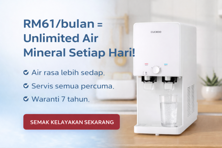 Cuckoo King Top 2 Review & Harga RM61 Sebulan | Unlimited Air Mineral